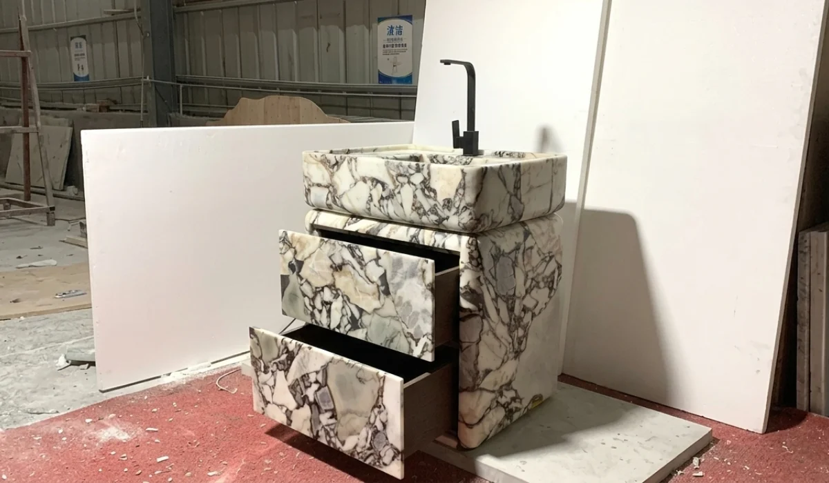Calacatta Viola Marble Vanity: The Statement Piece Transforming Luxury Bathroom Design