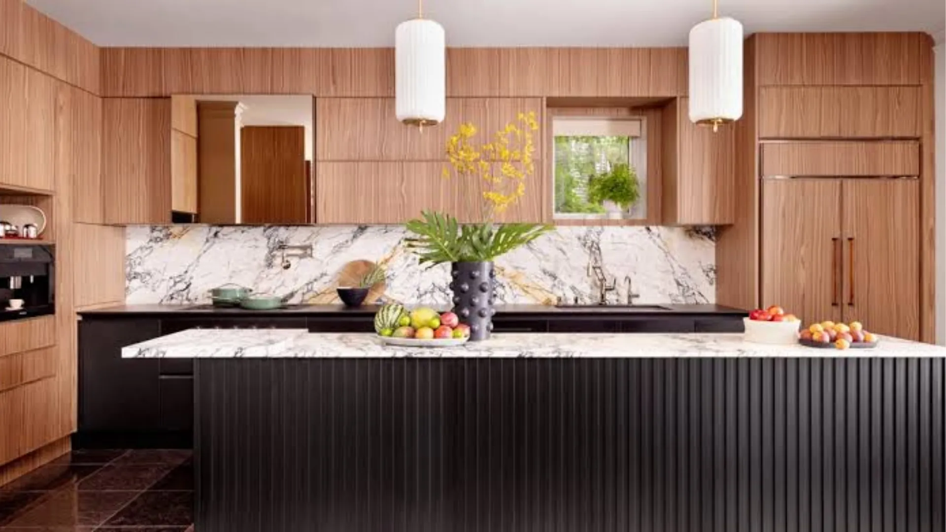 Getting the Marble Look in a Chicago Kitchen Without the Marble Budget