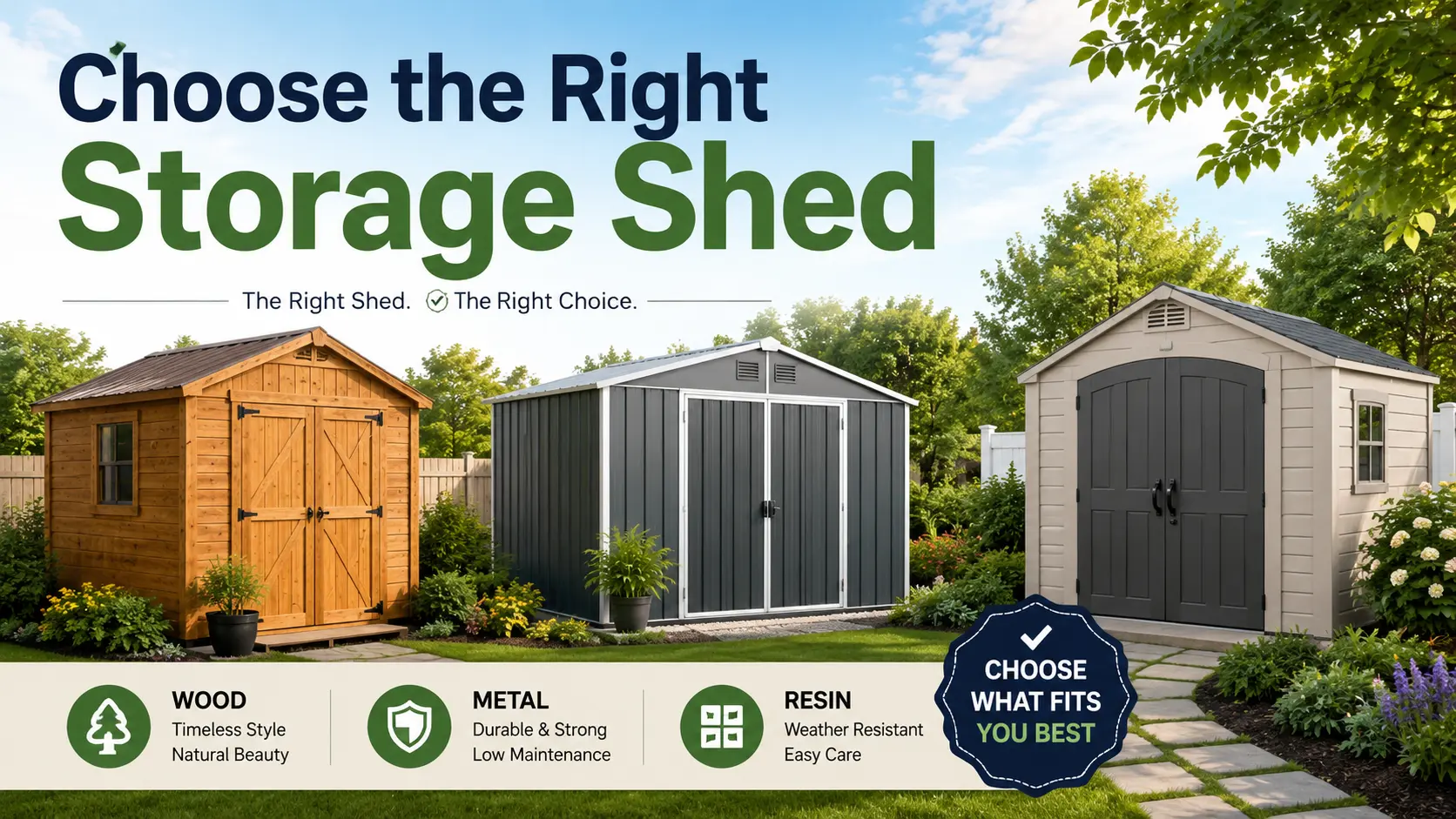 How to Choose the Right Storage Shed and Avoid Common Mistakes?